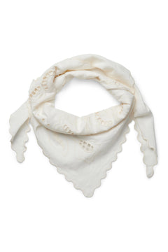 Dreieckiges Halstuch Creme