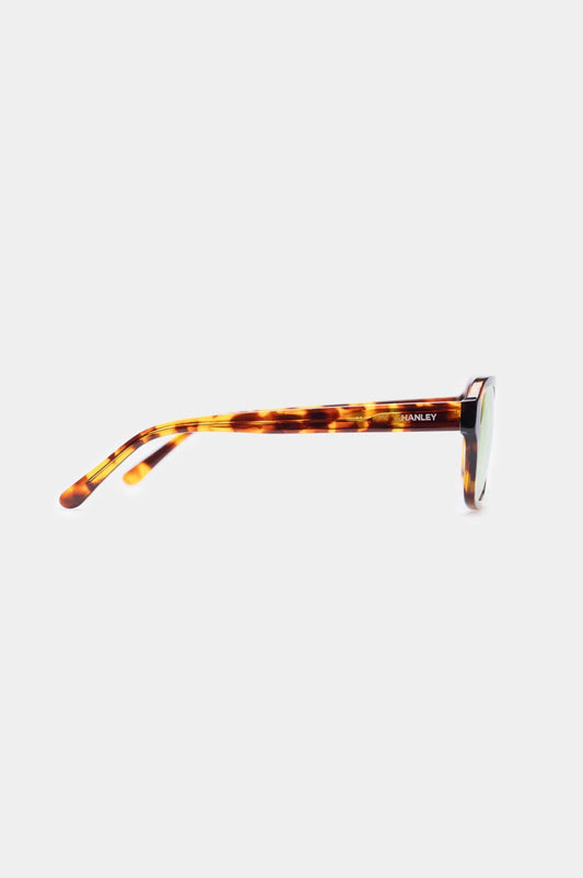 Sonnenbrille Phantom Green mit Havanna-Rahmen und grünen Gläsern