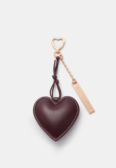 Herz-Taschenanhänger Silky Aubergine