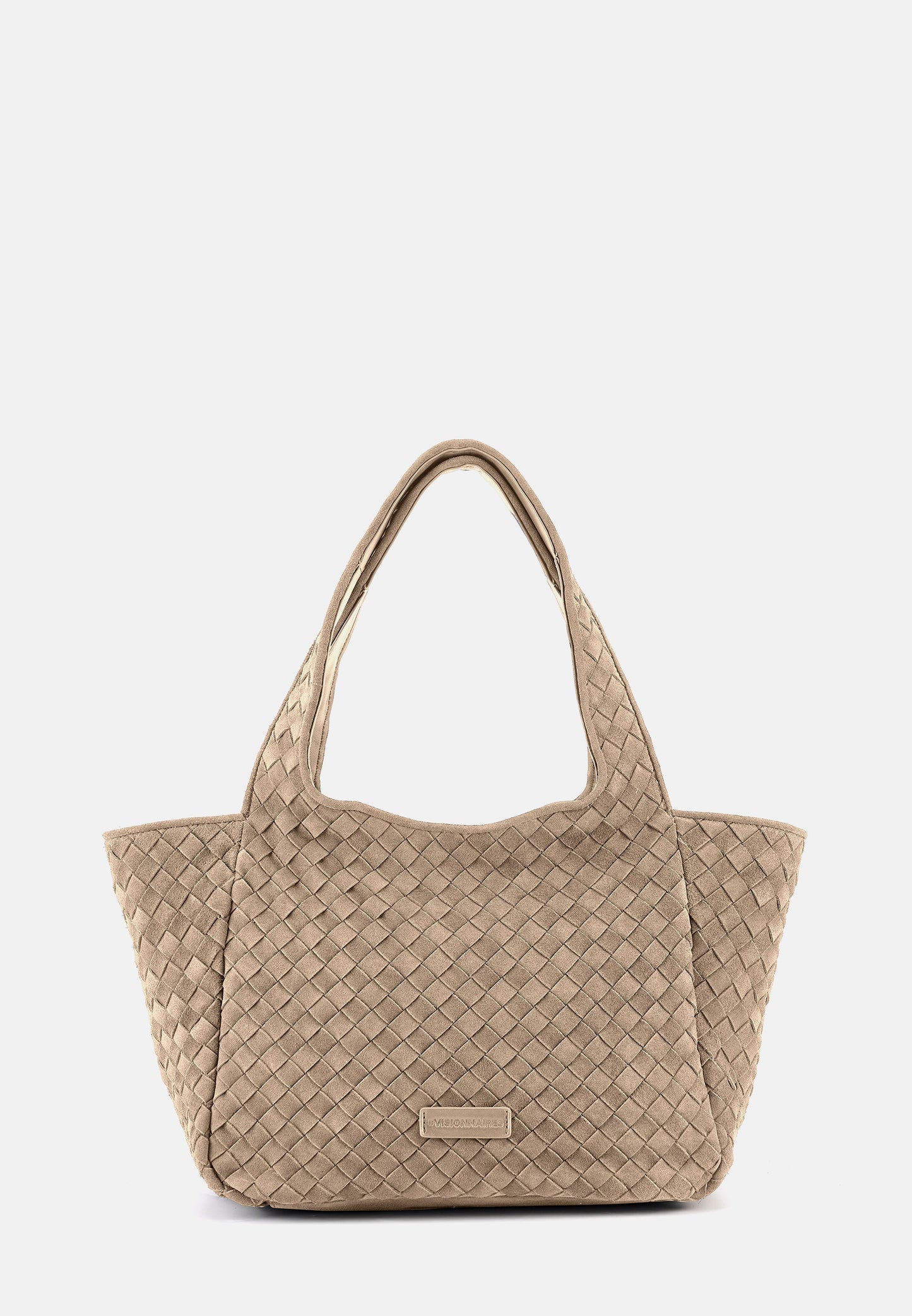 Grace Veloursleder-Shopper Mushroom
