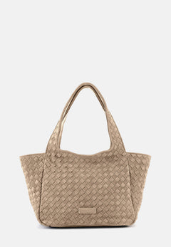 Grace Veloursleder-Shopper Mushroom