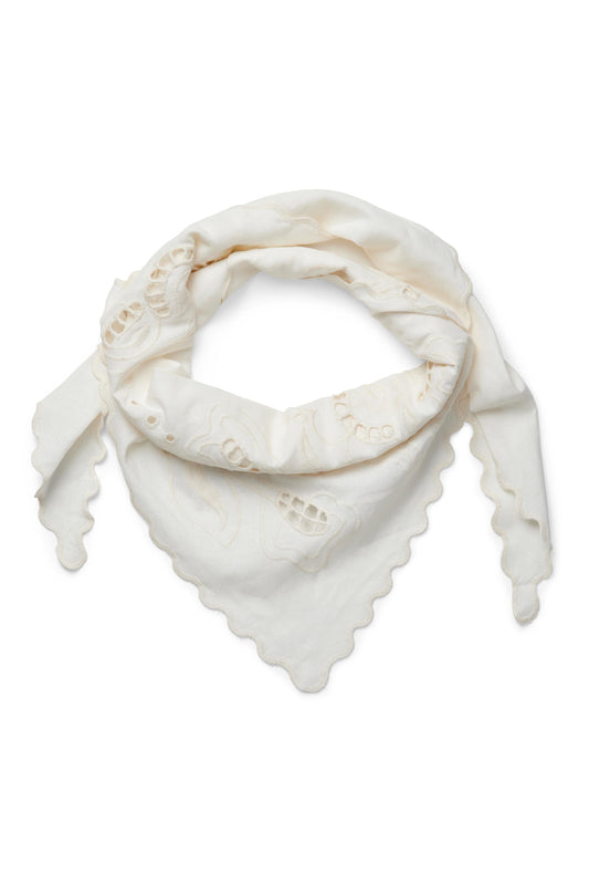 Dreieckiges Halstuch Creme