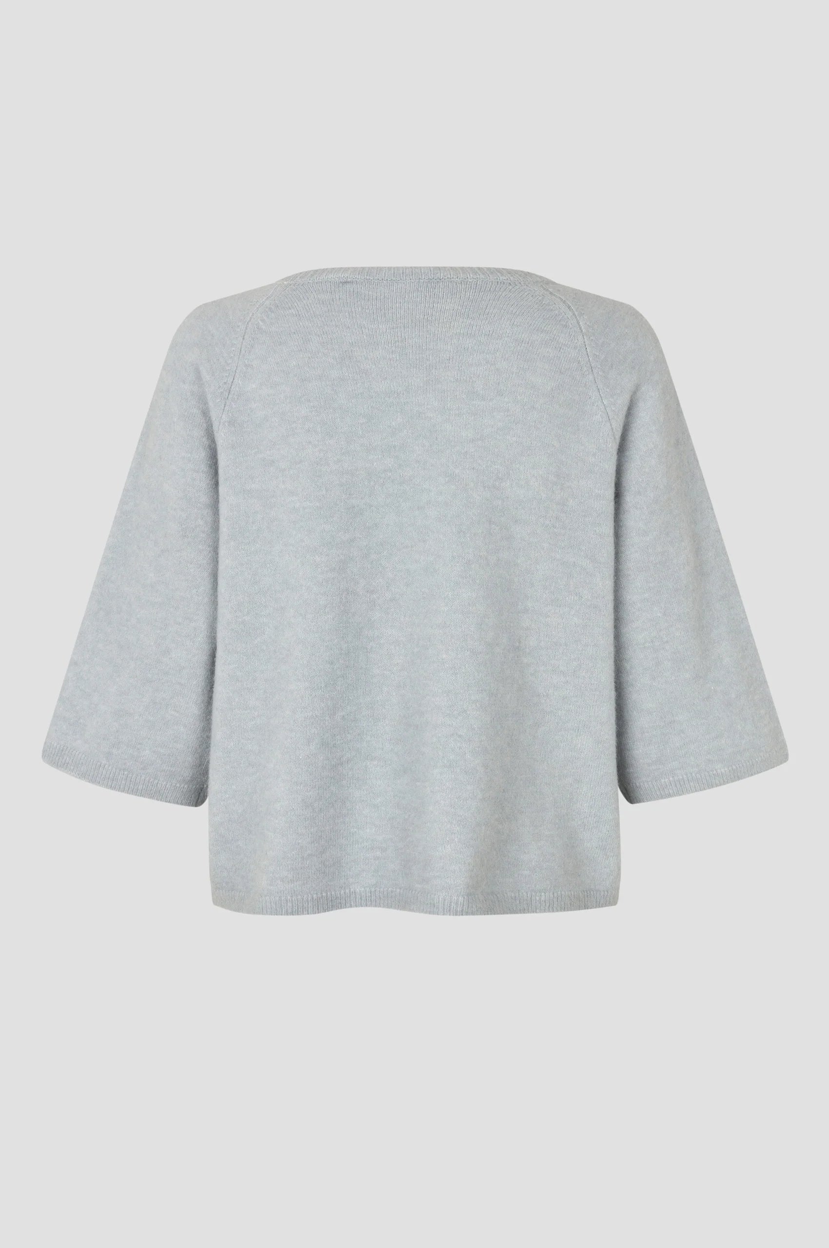 Kurzarm Pullover Babyblau