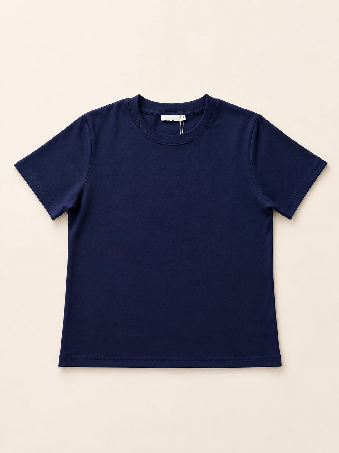Basic T-Shirt in Marineblau