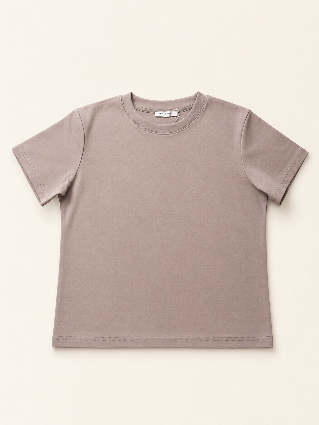 Basic T-Shirt in Taupe