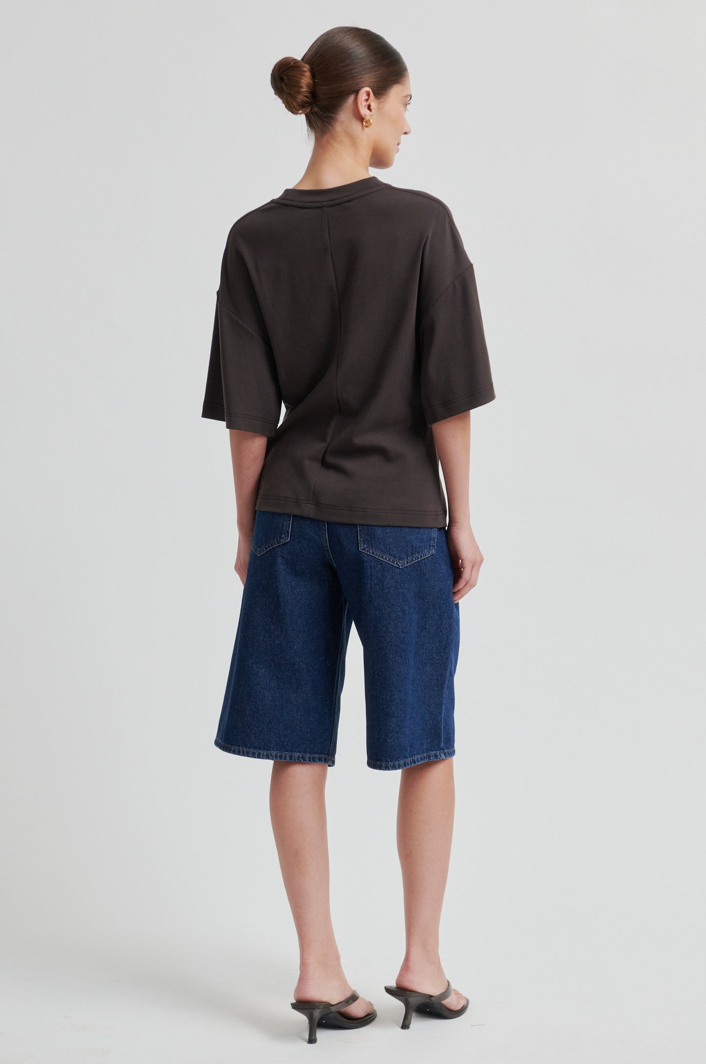 Shirt mit Schmuckdetail Chocolate Brown