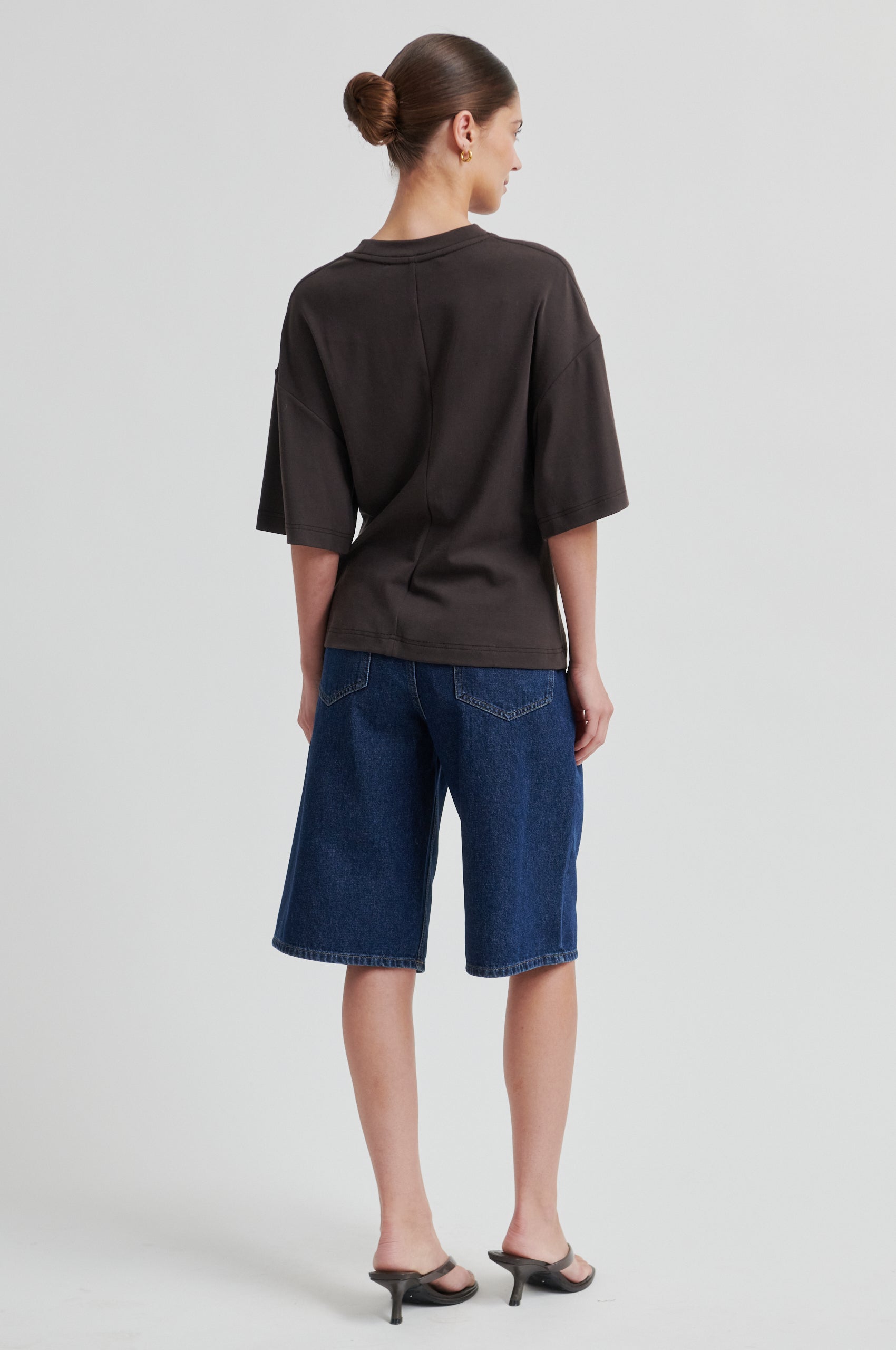 Shirt mit Schmuckdetail Chocolate Brown