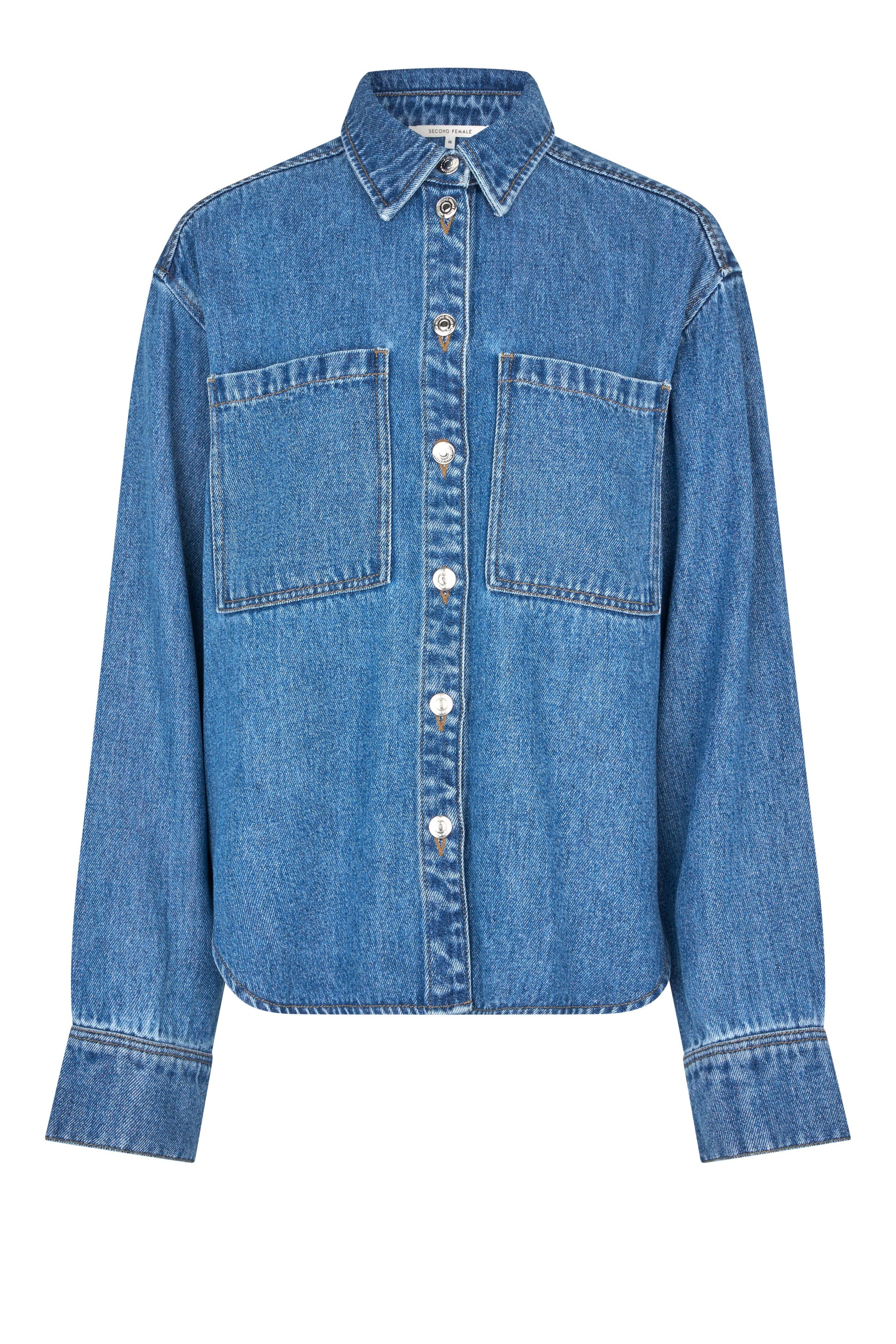 Denimhemd mit Brusttaschen in Blau