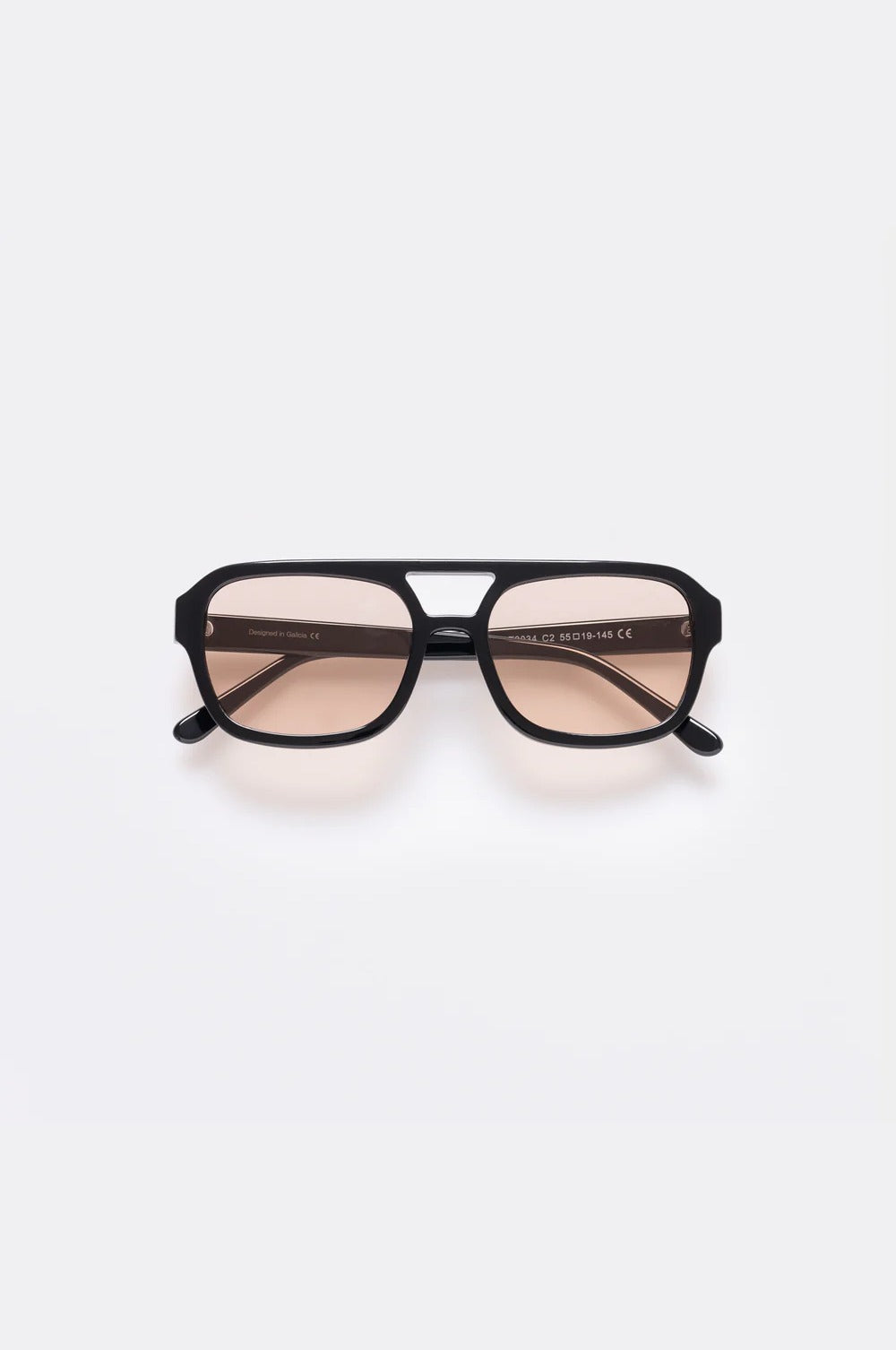 Sonnenbrille Phantom Black mit schwarzem Acetatrahmen