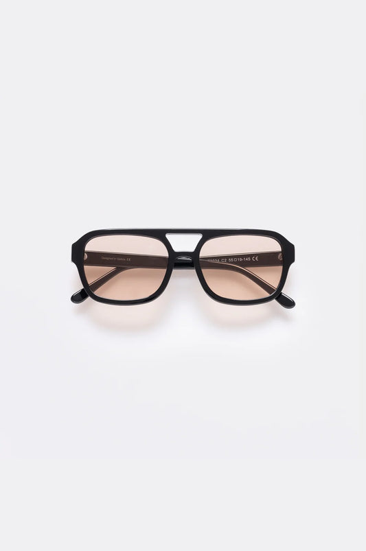 Sonnenbrille Phantom Black mit schwarzem Acetatrahmen